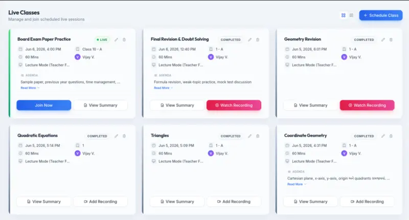 Live Dashboard